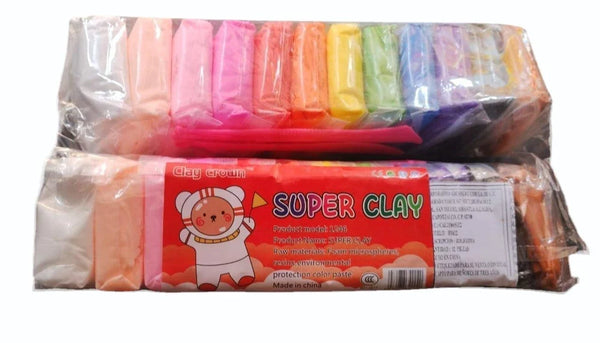 Multicolor Kids Modelling Super Clay, Quantity Per Pack: 12 Pieces