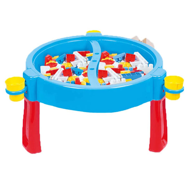DOLU- Bright Activity Table with 100 JumBlocks