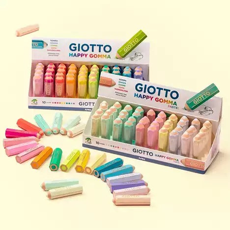 Giotto Happy Gomma Eraser Pastel – Jumbo Size