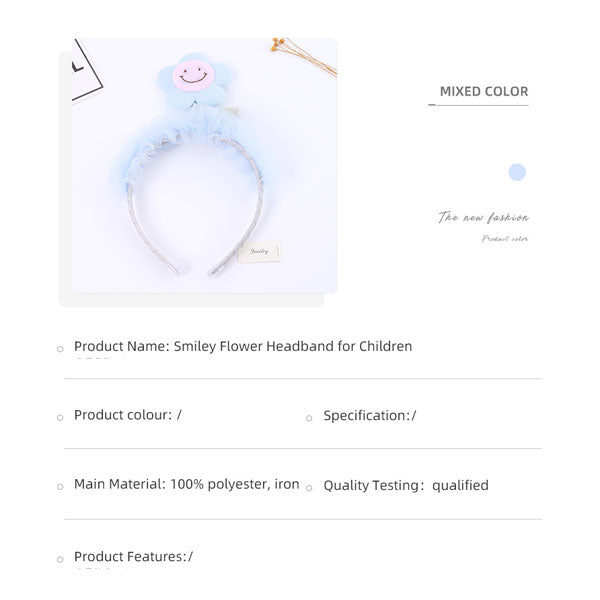 Smiley Flower Headband for Children