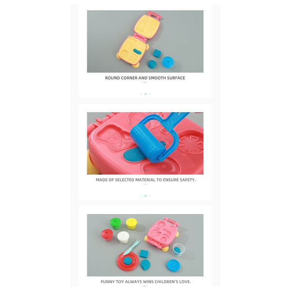 Modeling Clay Kit With Pizza Molds With All Pizza Instruments