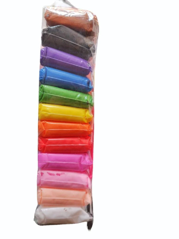 Multicolor Kids Modelling Super Clay, Quantity Per Pack: 12 Pieces