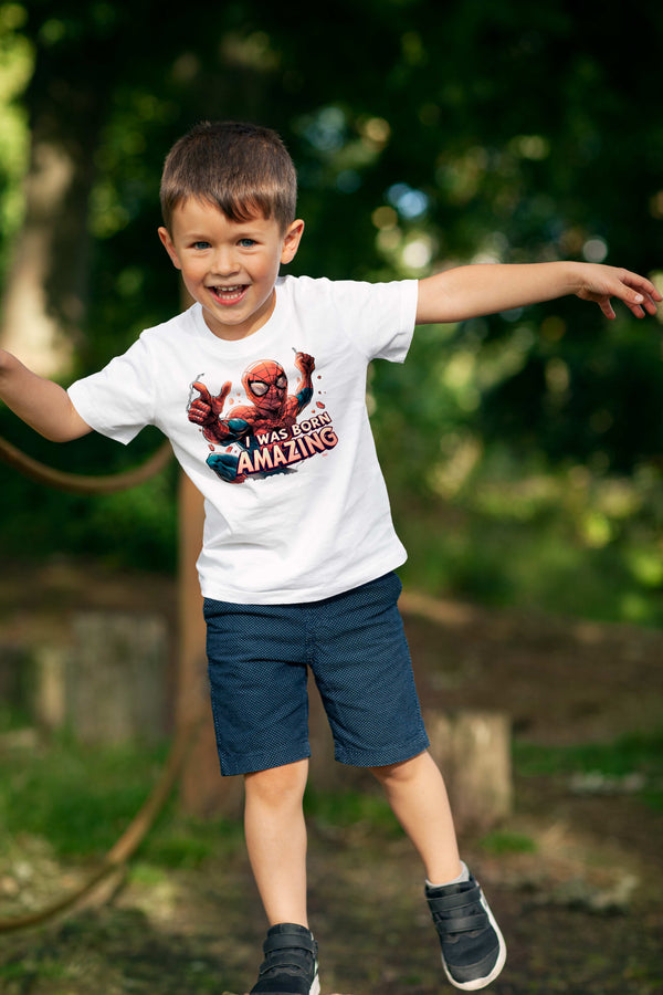 "I Was Born Amazing" Spider-Man T-Shirt