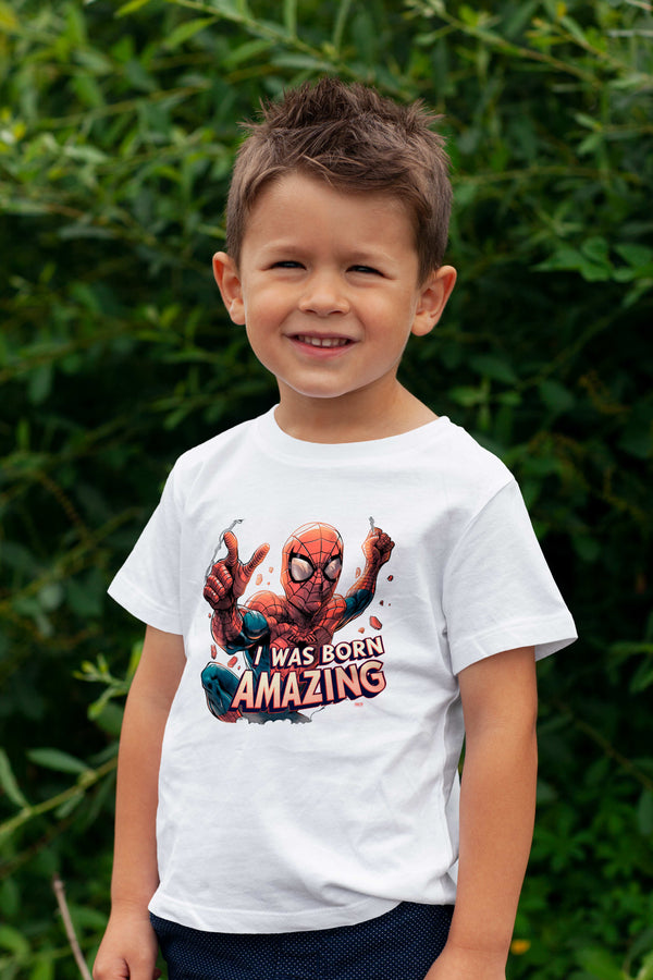 "I Was Born Amazing" Spider-Man T-Shirt