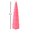 11 PCs Pink Tower Stacking Blocks