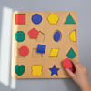 Montessori Wooden Geometric Shapes Puzzle Board