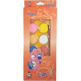 12 Water Colors with Brush Kaidisi