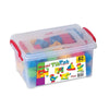 DEDE Tik Tak Puzzle Multicolor Blocks in Box – (62 Pieces)