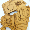26-Piece English Alphabet Wooden Learning Puzzle Set for Kids (A–Z Letters with Pictures)