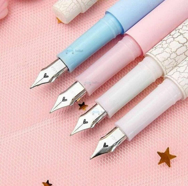 Cute Metal Fountain Pen Set With Refill