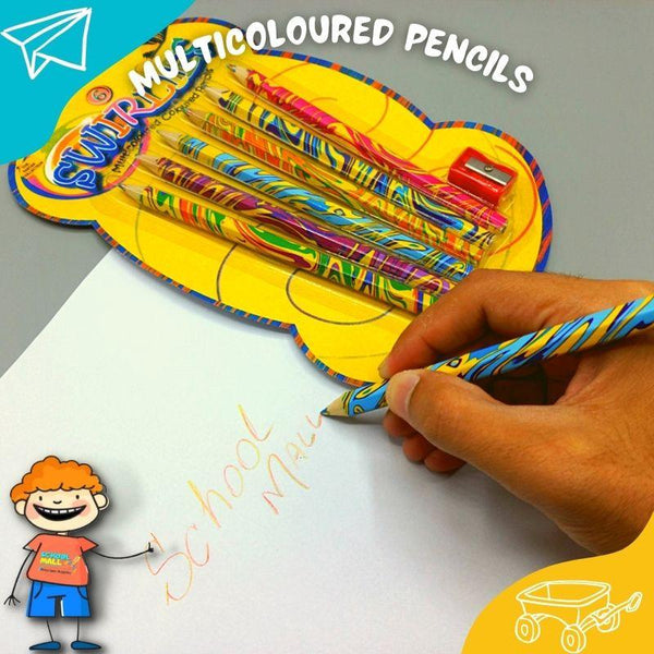 Multicoloured Pencils 6 in 1 Pack