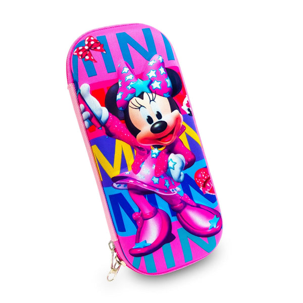 ZOMAARK 3D Cartoon Minnie Mouse Pencil Box for Kids - Multi-Function Cute Pencil Case for Boys and Girls - Kids Study Pencil Bag Stationery Box - Children's Day Gift for Boys and Girls