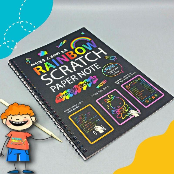 Rainbow Scratch NoteBook - Fun Art