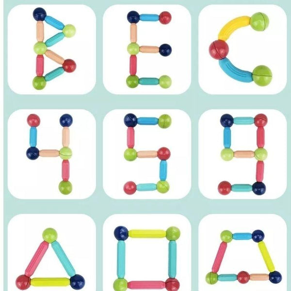 25 PCS Magnetic Sticks Educational Toy