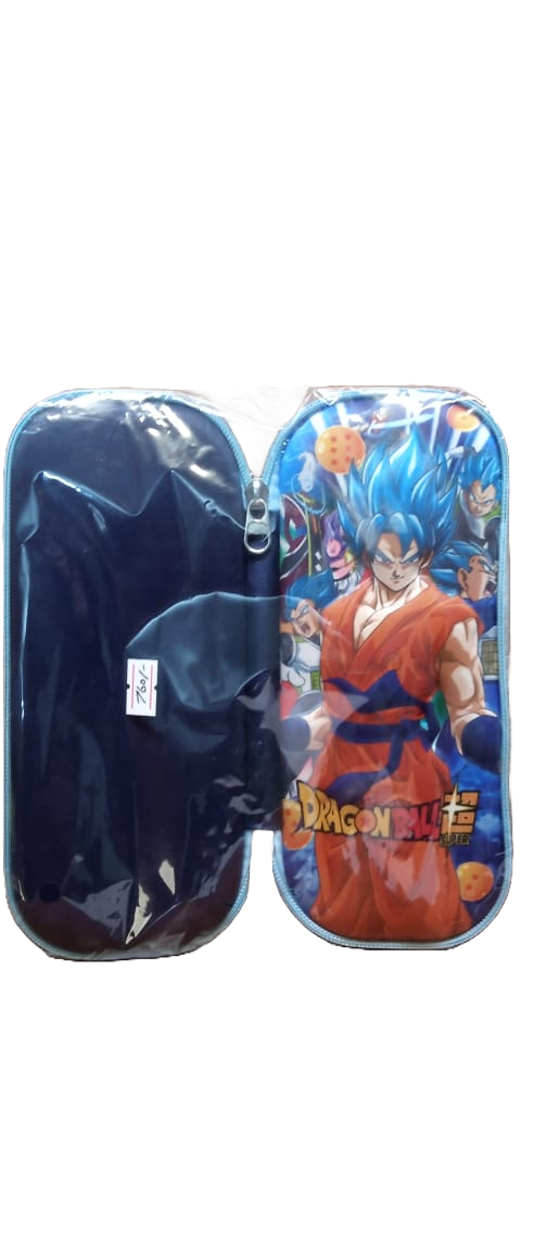 Goku Pen Bag with Zipper 3D Cute Cartoon Animal Pouch Pencil Bag Gift for Kids Stationery