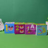 Set of 8 Educational Foam Cubes Coloured Cubes for Baby Large size.