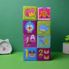 Set of 8 Educational Foam Cubes Coloured Cubes for Baby Large size.