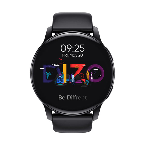 DIZO Watch R AMOLED with 45mm Dial Size (by Realme TechLife) – Classic Blac