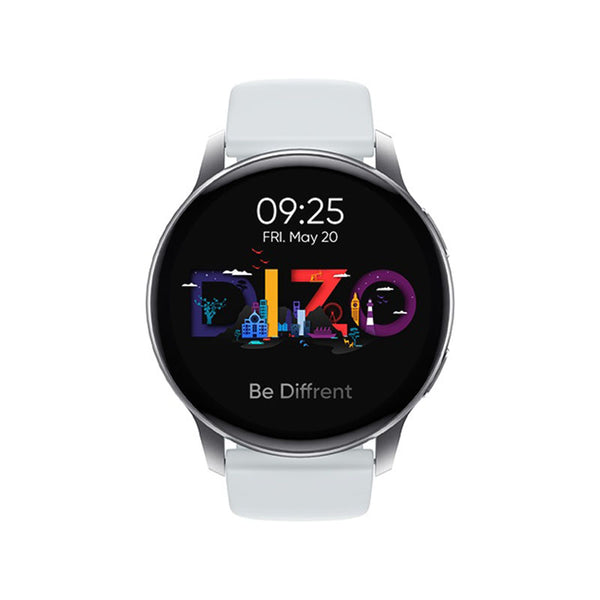 DIZO Watch R AMOLED with 45mm Dial Size (by Realme TechLife) – Silver Grey