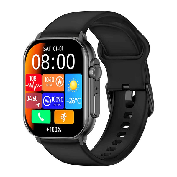 IMIKI SF1E Smart Calling Watch with 2.01″ AMOLED Display – Black