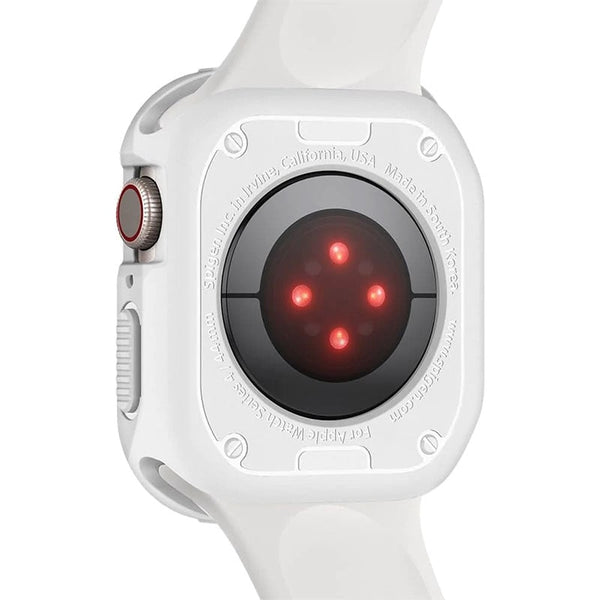 Spigen Rugged Armor Case for Apple Watch Case Series 8/SE2/7/6/SE/5/4 45mm/44mm – White