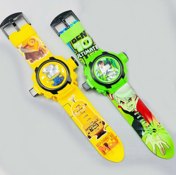 Pack of 2 Ben-10 and Minion Projector Watch