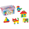 DEDE Tik Tak Puzzle Multicolor Blocks in Box – (62 Pieces)