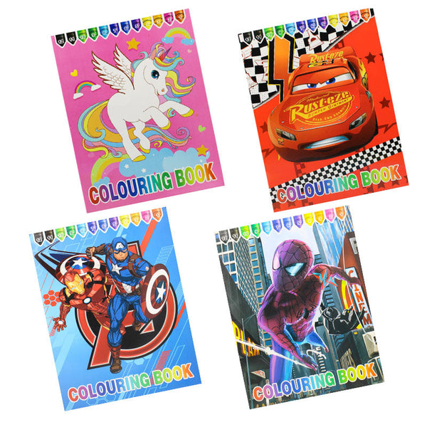 Cartoon Coloring Book with Stickers