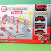 City Rescue Track Toys With Different Types Fire Brigade Track, Rescue Track With Red Color