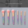 Dazzling Electroplated Series Makeup Brush Set (Price For 1 Set)