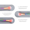 Dazzling Electroplated Series Makeup Brush Set (Price For 1 Set)