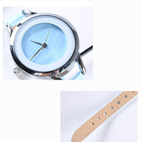 Decent Women Wrist Watch Stainless Steel-Analog -Sky Blue