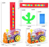 Dominoes 80 Pcs Train Set Electric Domino Train Kids Toy Automatic Car