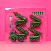 Minatory Force Truck Toy Set For Kids With Missiles - Green