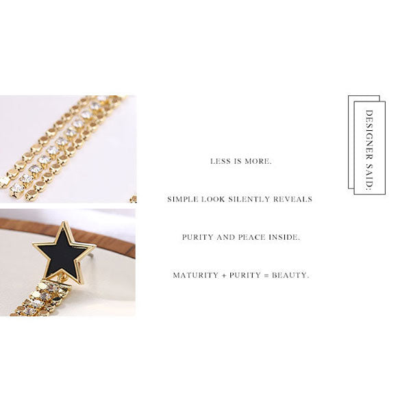 Star Long Tassels Earrings