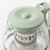 Avocado Glass Teapot Stove Safe Teapot High Temperature Resistant. Use for Home, office