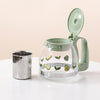 Avocado Glass Teapot Stove Safe Teapot High Temperature Resistant. Use for Home, office