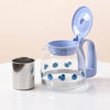 Blueberry Printed Glass Teapot Stove Safe Teapot High Temperature Resistant. Use for Home, office