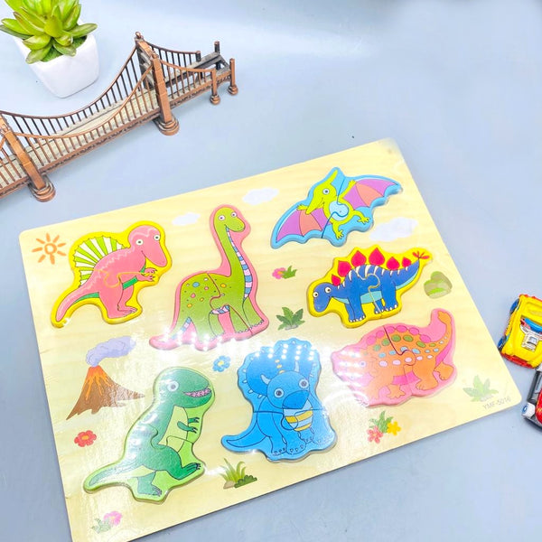 Dinosaur Wooden Puzzle Board