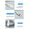 1 Meter Aluminum Foil Braided Type-C Cable (Silver and Black)