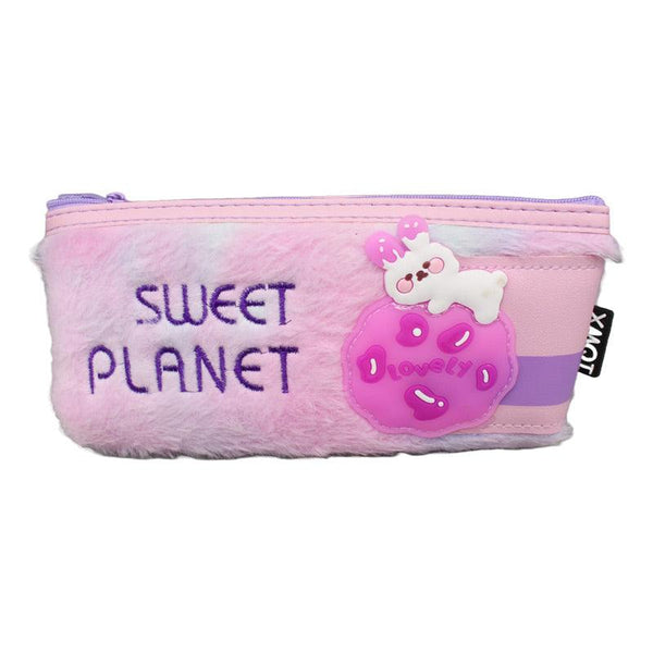 Sweet Planet Feather Fur Pouch