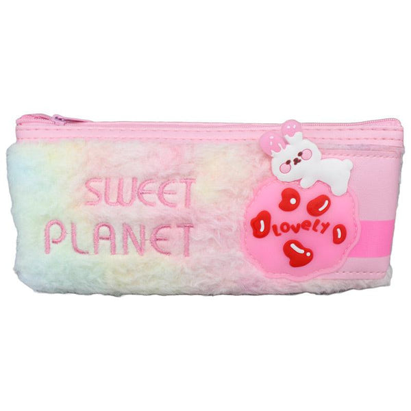 Sweet Planet Feather Fur Pouch