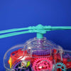 Electric Universal Transparent Mechanical Gear Helicopter Toy (Music & Colourful Lights)