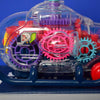 Electric Universal Transparent Mechanical Gear Helicopter Toy (Music & Colourful Lights)