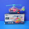 Electric Universal Transparent Mechanical Gear Helicopter Toy (Music & Colourful Lights)