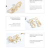 Chain Earrings with S925 Silver Pin