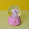 Creative Diamond Ring Snow Globe Crystal Ball Rotating Music Box.