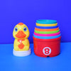 Folding & Stacking Cups with Duck for Kids (11 Pieces)